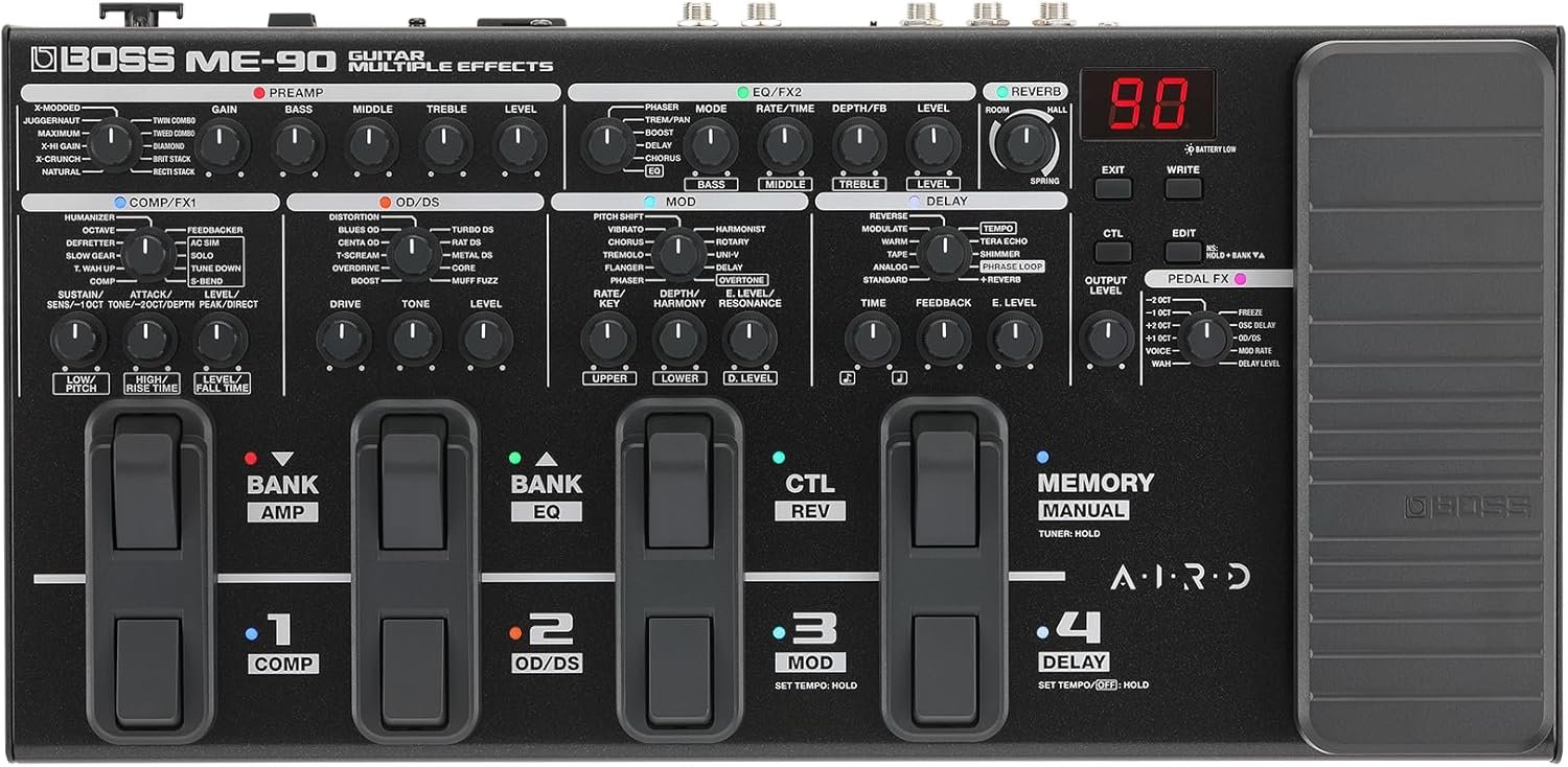 BOSS ME-90 Guitar Multi-Effects Processor: The Ultimate All-In-One Solution for Guitarists