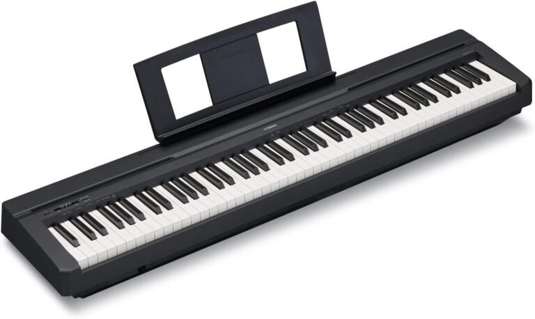 YAMAHA P-45B Digital Piano - Light and Portable Piano for Hobbyists and Beginners