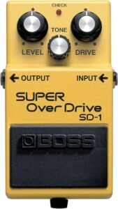 BOSS SD-1 SUPER OverDrive Effects Pedal for Guitar and Bass - Mild to Moderate Tube - like Overdrive Characteristics Ideal for Clean and Driven amps. BOSS 5-Year Warranty