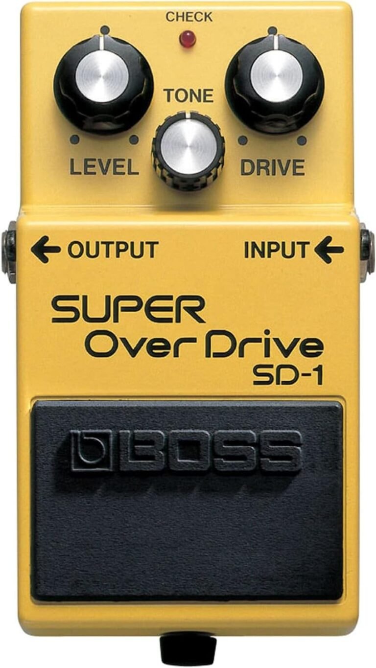 BOSS SD-1 SUPER OverDrive Effects Pedal for Guitar and Bass - Mild to Moderate Tube - like Overdrive Characteristics Ideal for Clean and Driven amps. BOSS 5-Year Warranty