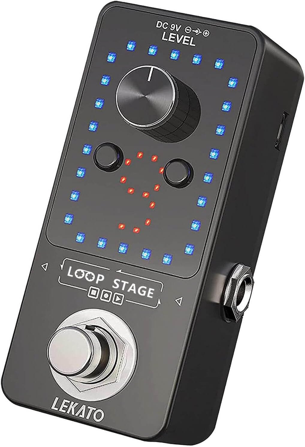 LEKATO Guitar Looper,Built-in Tuner,Bass Loop Effect Pedal(9 Loop Tracks,Max 40 Minutes Overdub Recording) Electric Guitar Loop Machine,Musicial Gears for Guitars/Bass/Keyboard/Drum