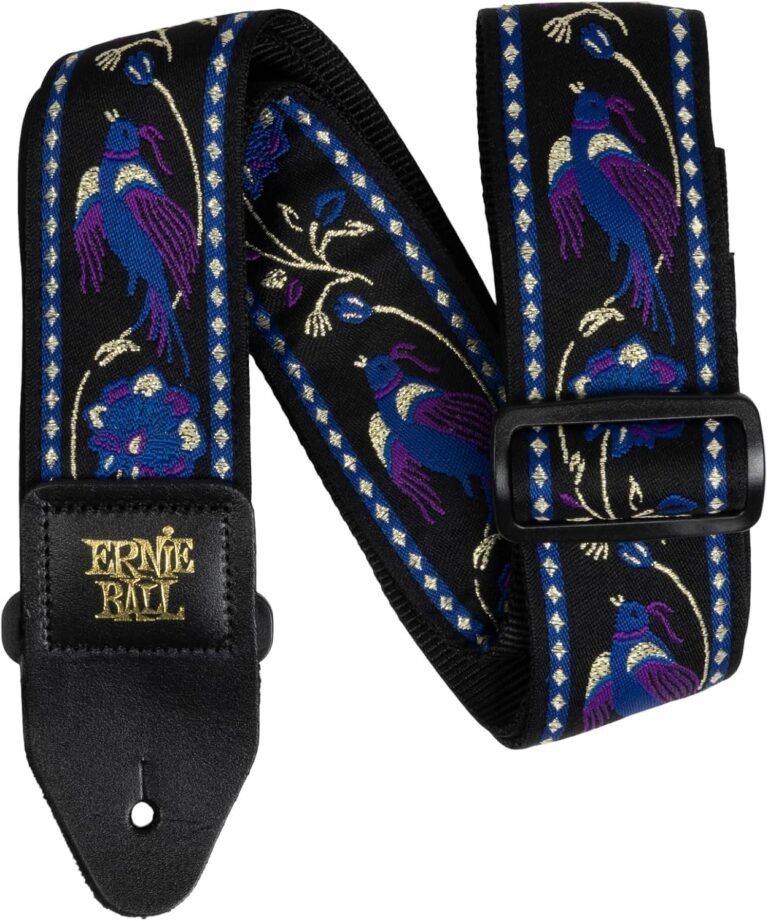 Ernie Ball Jacquard Guitar/Bass Strap - Purple Pleasant Pheasant