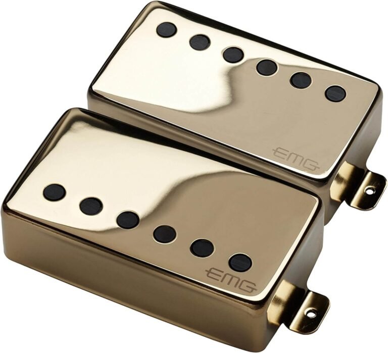 EMG 5040.00 57/66 Active Guitar Humbucker Pickup Set, Gold
