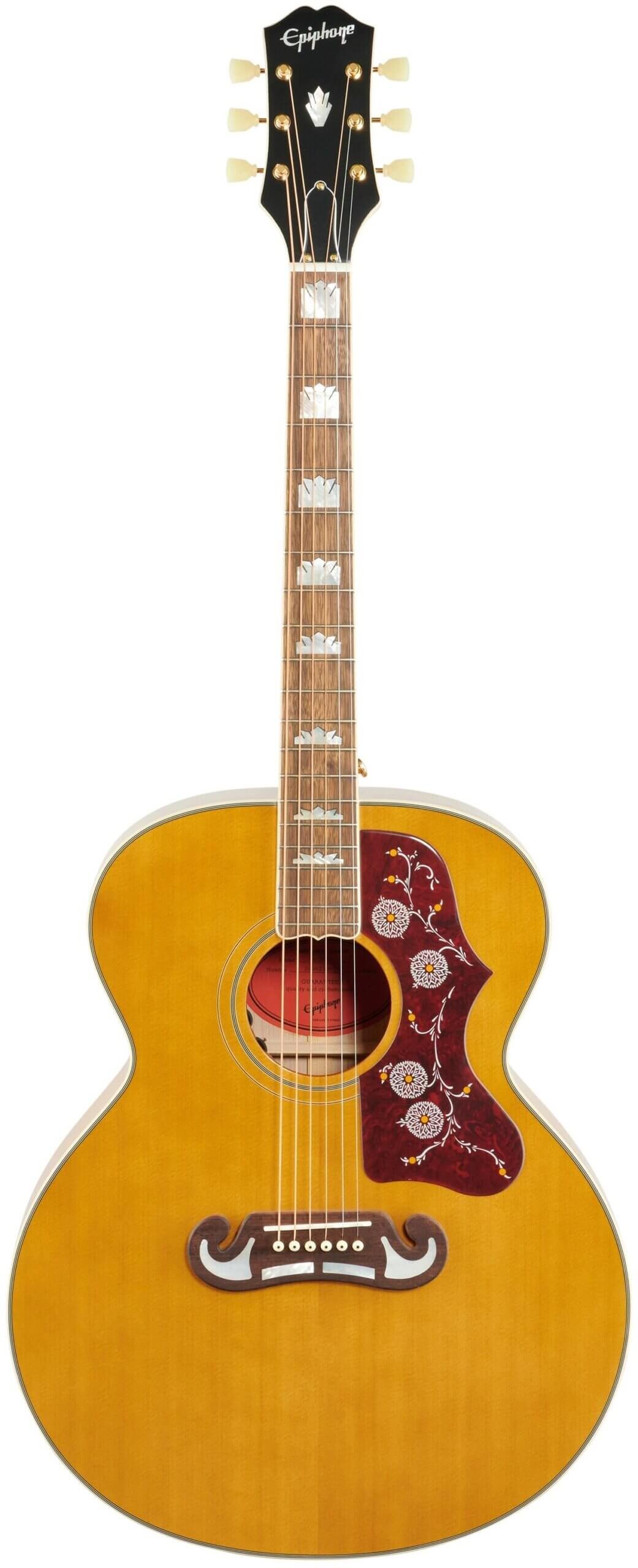 Discover the Epiphone J-200 Jumbo Acoustic-Electric Guitar: A Perfect Blend of Tradition and Innovation