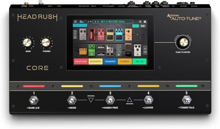 HeadRush Core Guitar and Vocal Multi Core Effect Amp Modelling Processor with Cloning, Looper, Antares Auto Tune, WiFi, Touchscreen and Bluetooth