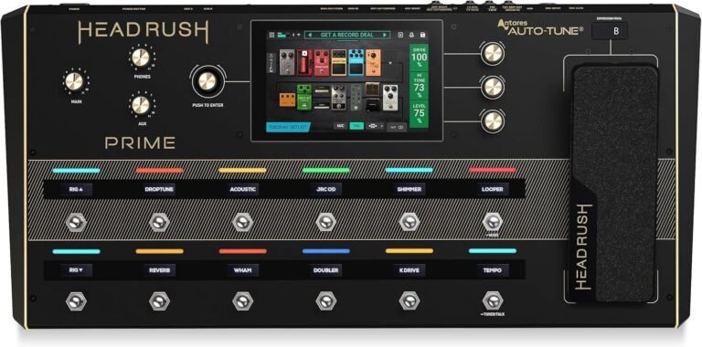 HeadRush Prime Guitar & Vocal Multi-Effect Pedal, Modelling Processor with Amp Cloner, Antares Auto Tune, WiFi, Touchscreen, Looper & Bluetooth