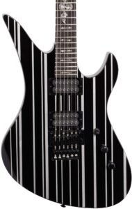 Schecter Synyster Gates Standard Electric Guitar, Black Silver Stripes