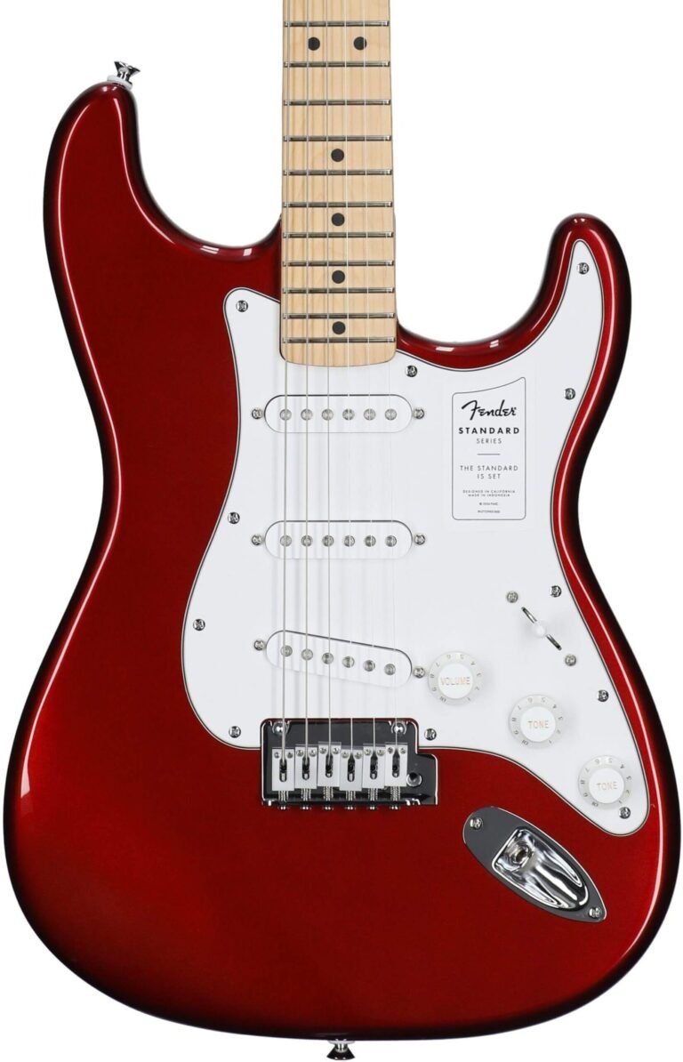 Fender Standard Stratocaster Electric Guitar, Maple Fingerboard, Candy Cola