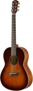 Yamaha CSF3MTBS Western Guitar Tobacco Brown Sunburst Handy and Elegant Acoustic Guitar with Rich Sound, Ideal for Travelling, Includes Guitar Bag, 3/4 Scale