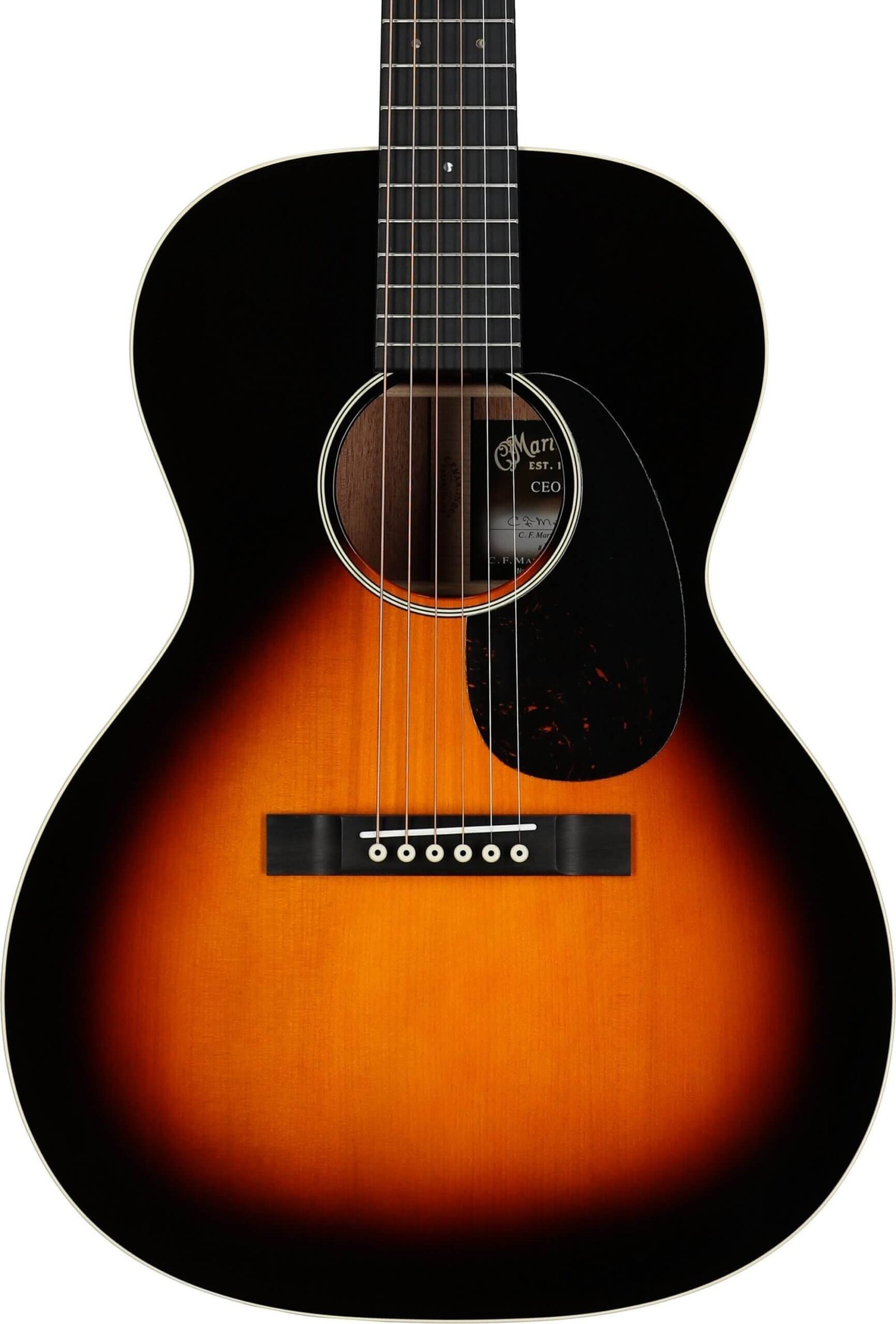 Martin CEO7 Sloped Shoulder 00 14-Fret Acoustic Guitar (with Case), Autumn Sunset Burst Serial Number M2955122