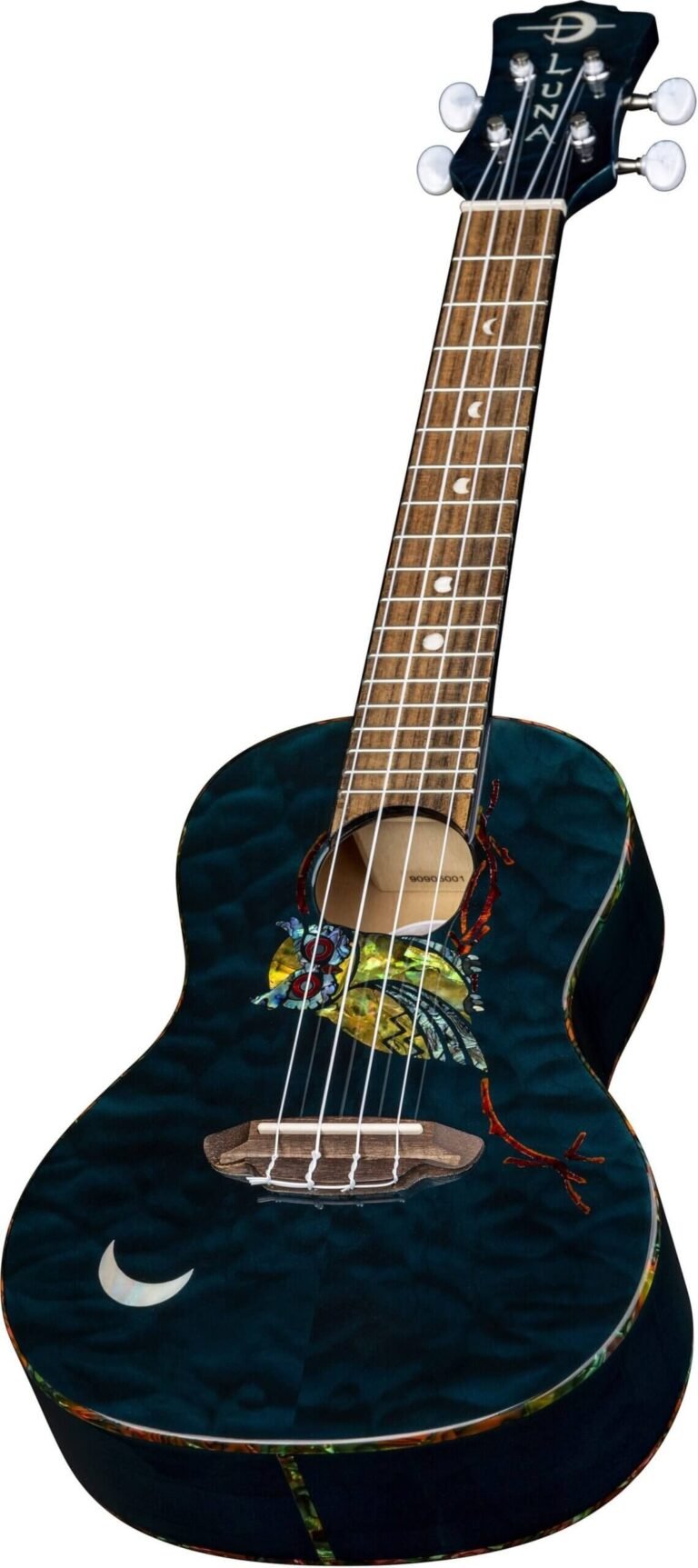 Luna Owl Concert Acoustic-Electric Ukulele with Gig Bag