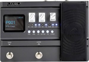 FLAMMA FX100 Guitar Multi-effects Pedal with 55 Amp Models 151 Built-in Effects 80' Looper 40 Drum Machine 10 3rd Party IR Slots Headphone OTG for Home Practice Performance