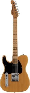 G&L Fullerton Deluxe ASAT Classic Electric Guitar, Left-Handed (with Gig Bag), Butterscotch