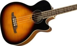 Fender FA-450CE Acoustic Bass Guitar, with 2-Year Warranty Sunburst, Laurel Fingerboard