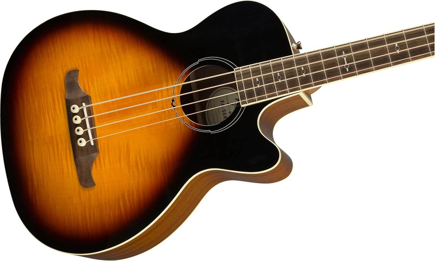 Fender FA-450CE Acoustic Bass Guitar, with 2-Year Warranty Sunburst, Laurel Fingerboard