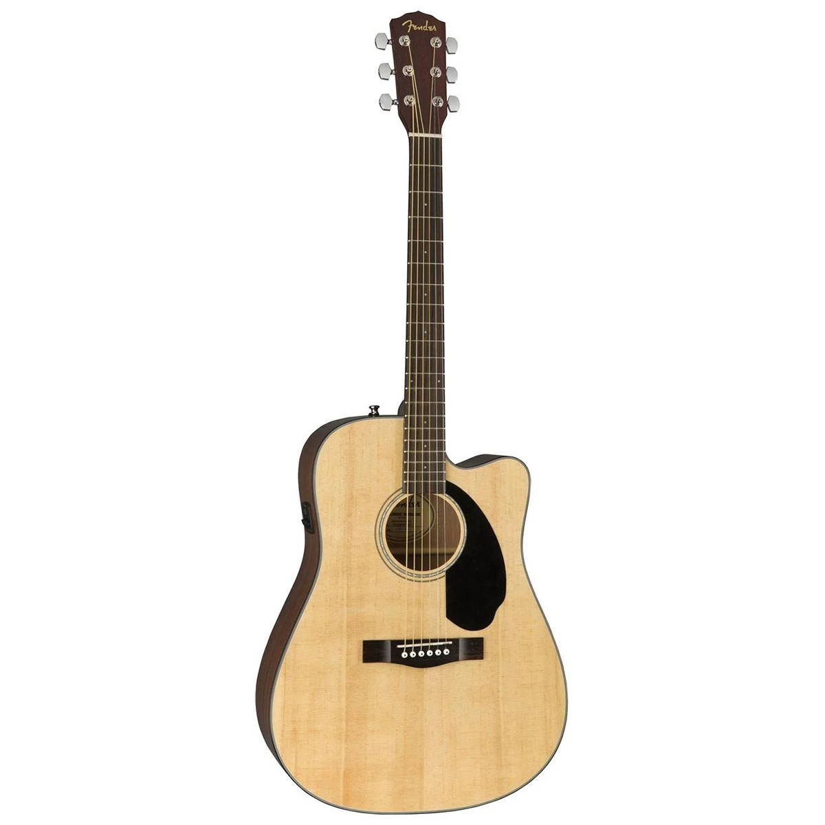 Fender Classic Design CD-60SCE Dreadnought Acoustic Electric Guitar, Natural