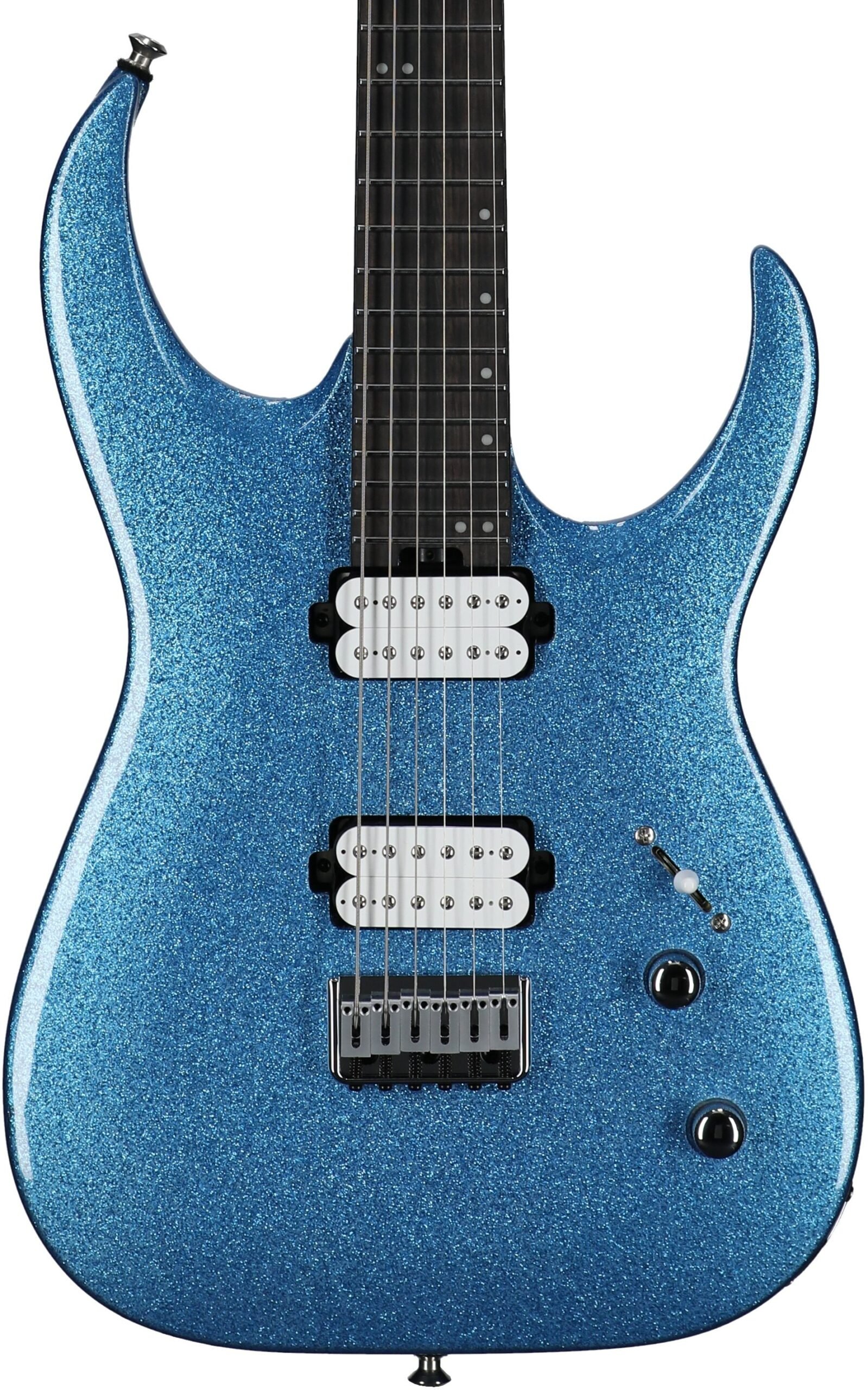 Jackson Pro Series Signature Misha Mansoor Juggernaut HT6 Electric Guitar, Caramelized Maple Fingerboard, Blue Sparkle