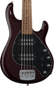 Ernie Ball Music Man StingRay 5 Special HH 5-string Bass Guitar - Oxblood
