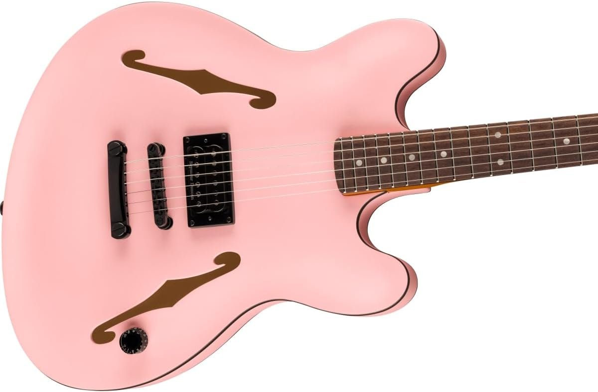 Fender Tom DeLonge Starcaster Semi-hollowbody Electric Guitar - Satin Shell Pink