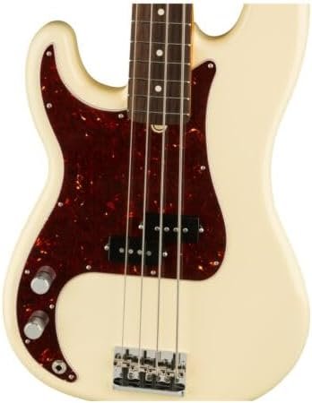 Fender American Professional II Precision Bass, Olympic White, Left-Handed, Rosewood Fingerboard