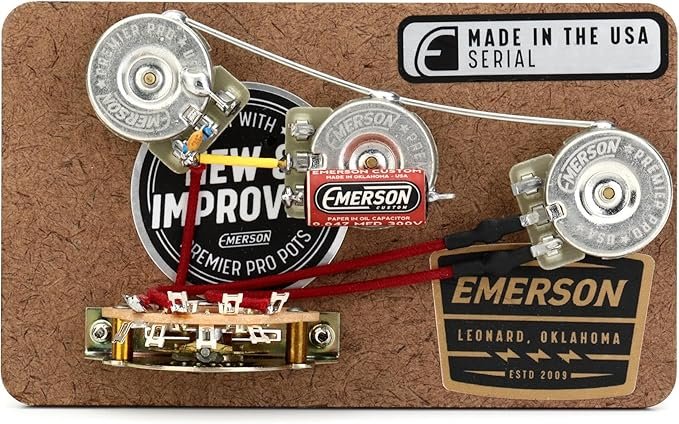 Emerson Custom 5-Way Blender Prewired Kit for Fender Stratocasters - 250Kohm Pots