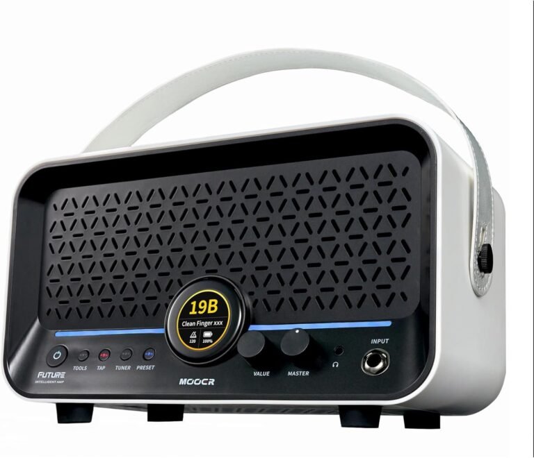 MOOER F15i AI Smart Guitar Amp Touch Screen 15W With Effects Application, 6 Hours Playtime, 55 Amp Models, 66 Effects Types, Loop/Drum Machine/Mod/Reverb/Delay, OTC Record For Electric Guitar And Bass