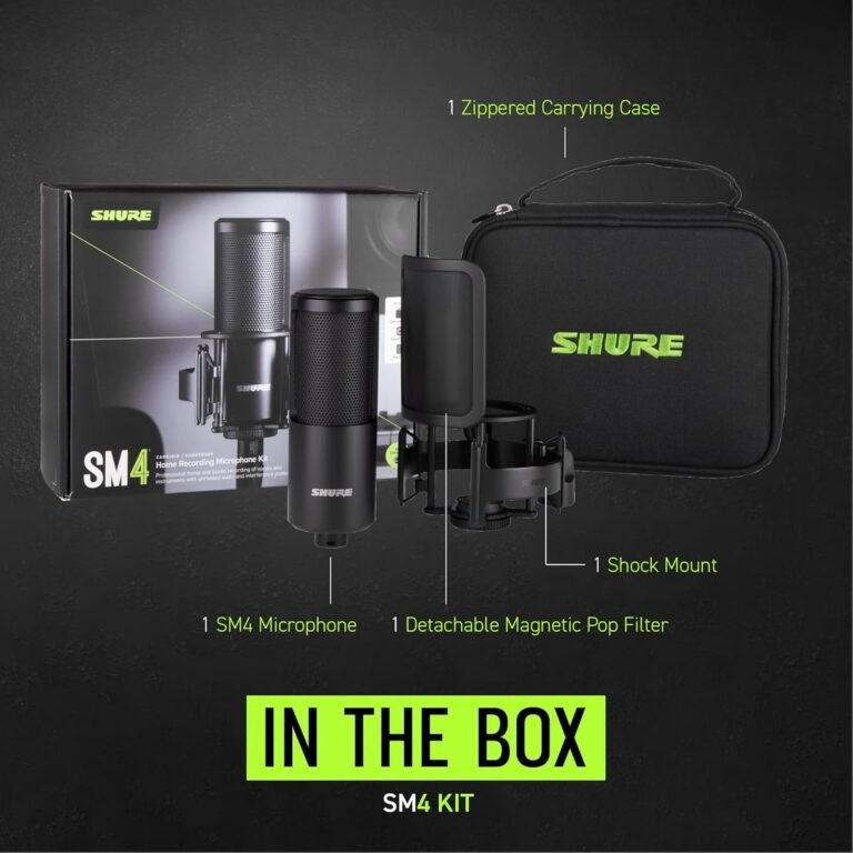 Shure SM4 microphone for YouTube voiceover recording setup