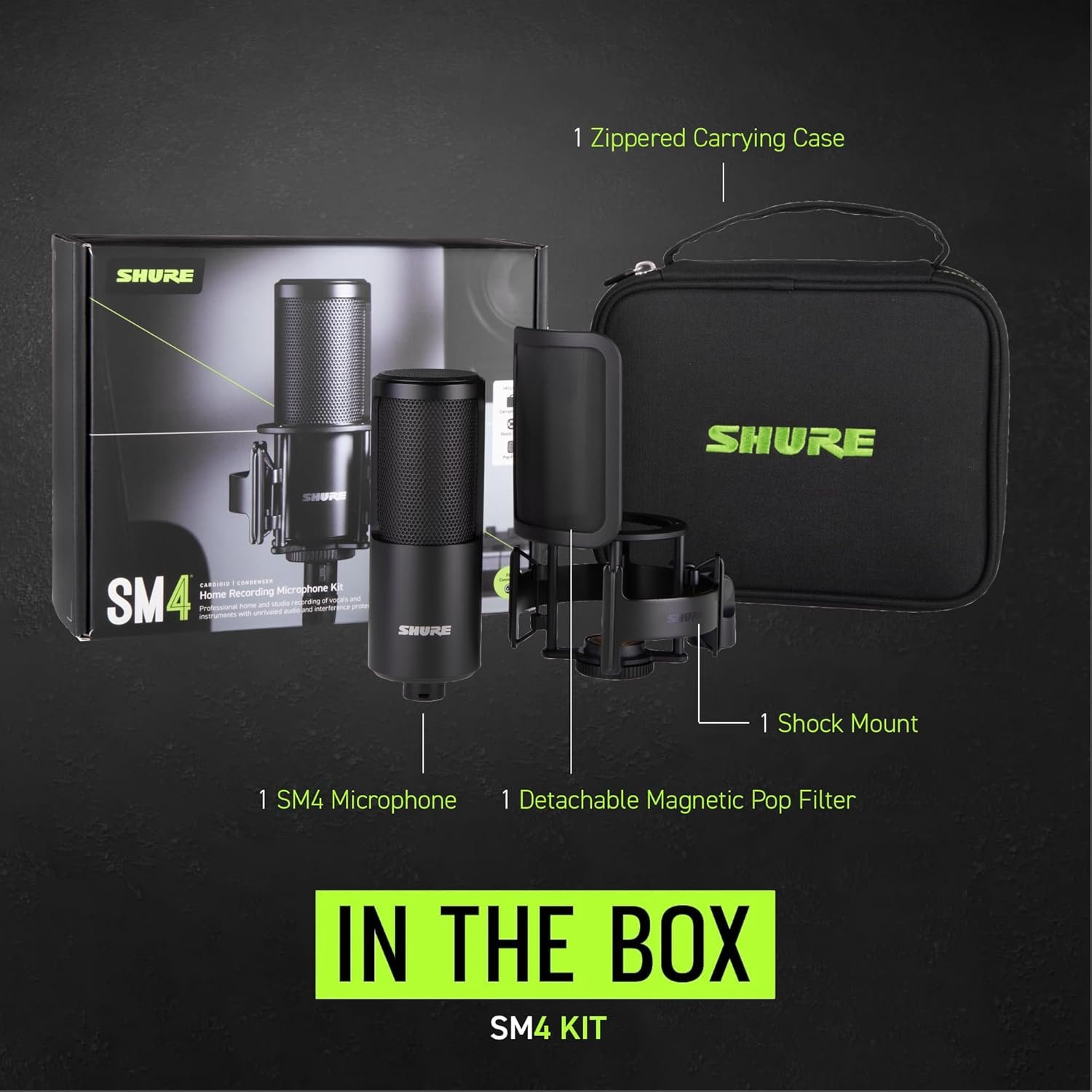Shure SM4 microphone for YouTube voiceover recording setup