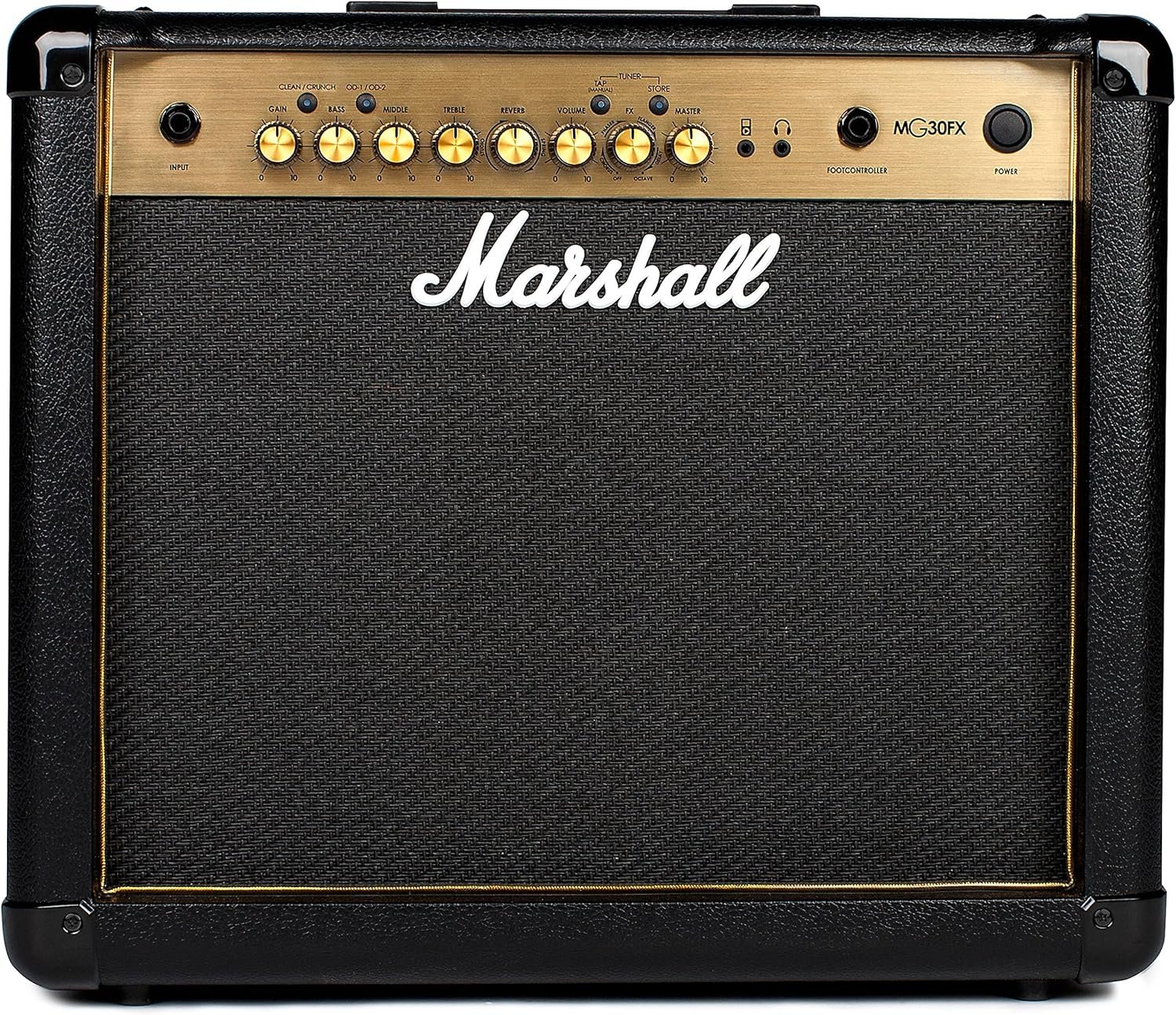 Marshall MG30GFX Black and Gold amplifier for performance preparation