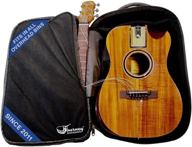 Journey Instruments OF882C collapsible acoustic-electric travel guitar with case