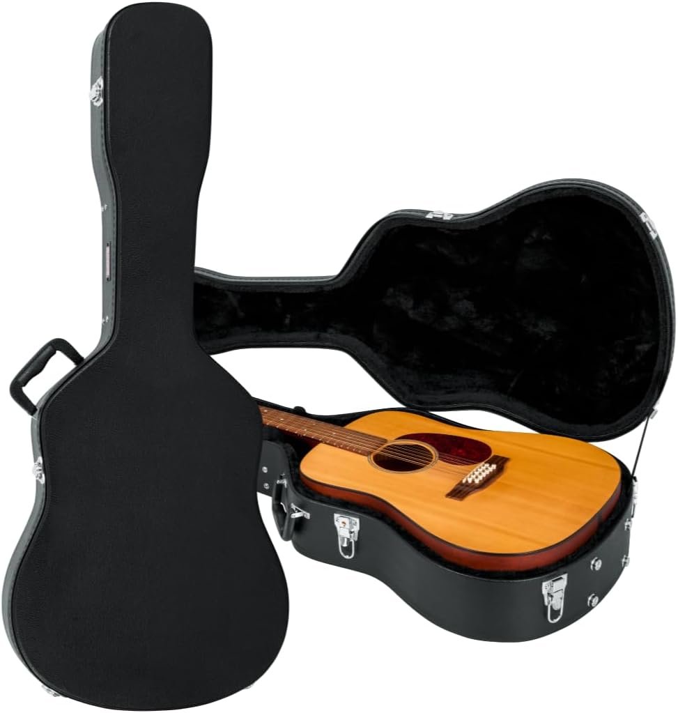Gator dreadnought hard-shell guitar case for 6- and 12-string acoustic guitars