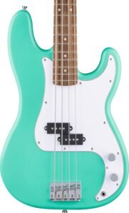 Squier Debut Precision Bass in Sea Foam Green