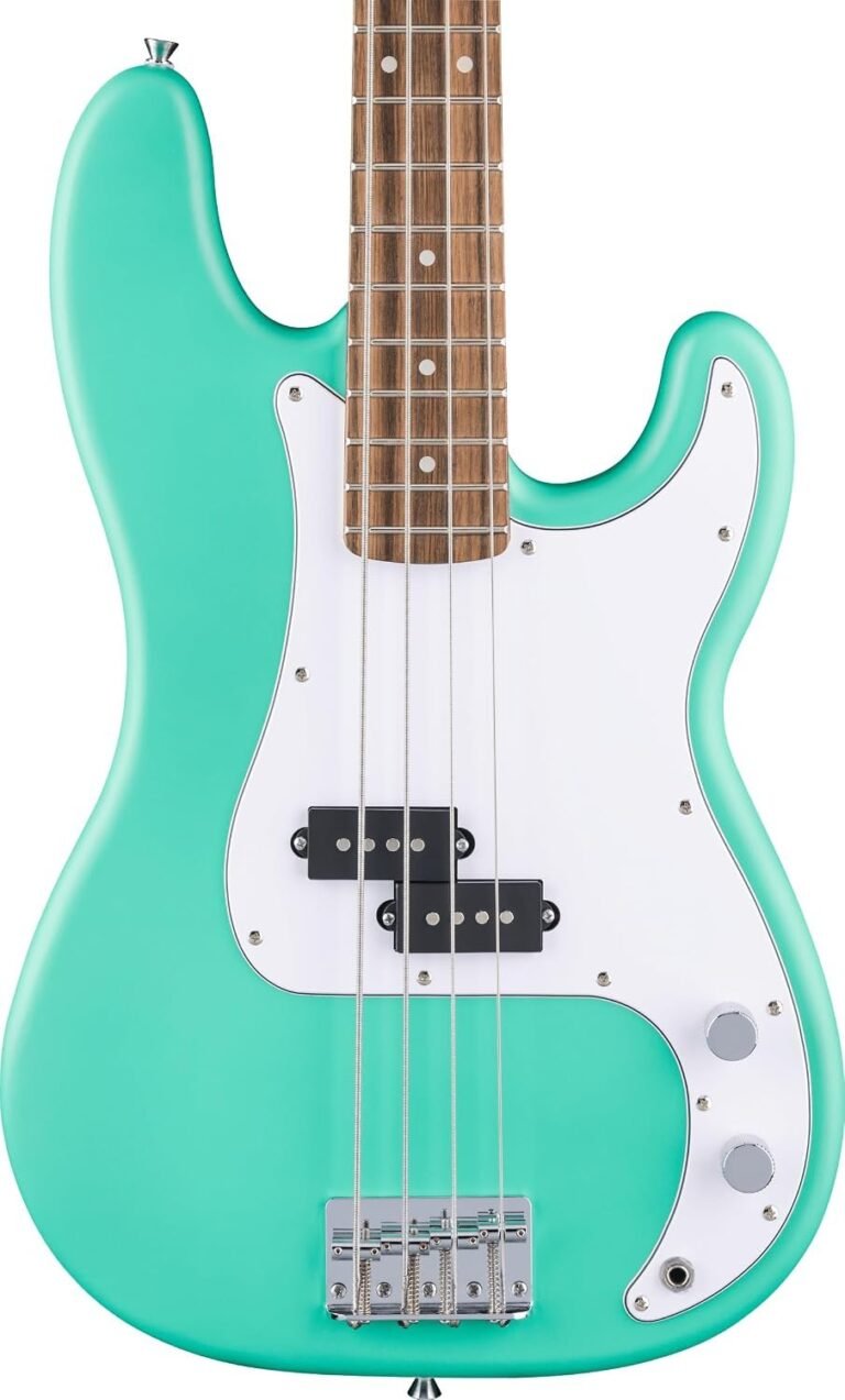 Squier Debut Precision Bass in Sea Foam Green