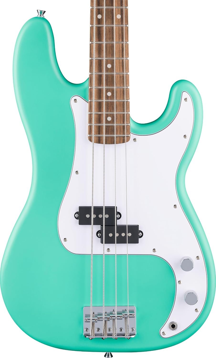 Squier Debut Precision Bass in Sea Foam Green