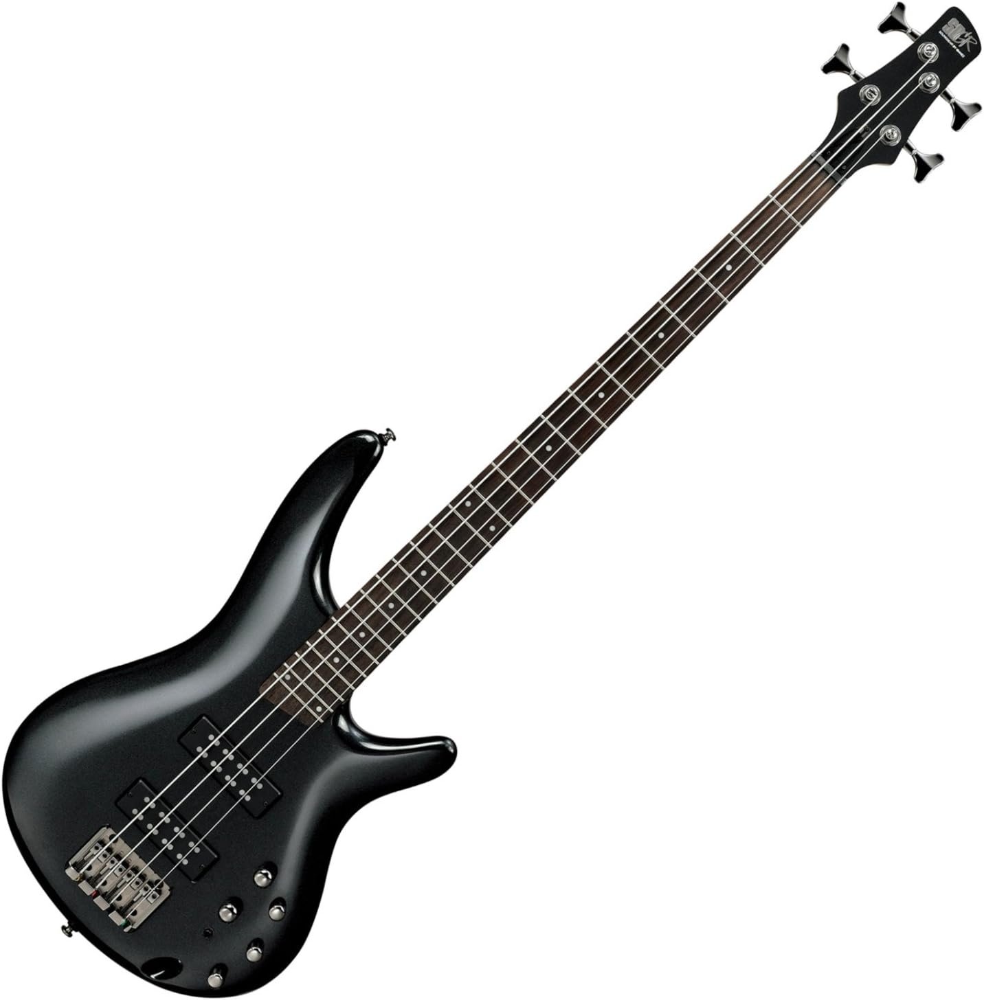 Ibanez SR300E four-string electric bass guitar in Iron Pewter finish